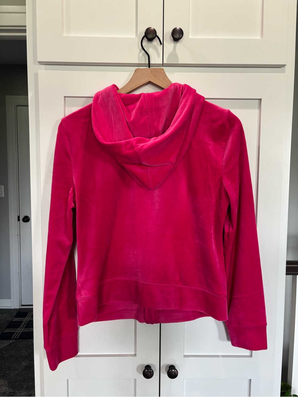 ⛱️Juicy Couture Y2K Neon Pink Velour Zip Hoodie & Pants Set - Picture 9 of 13